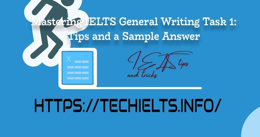 IELTS General Writing Task 1